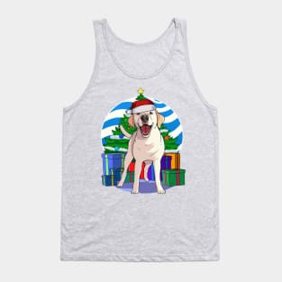 Labrador Retriever Dog Cute Santa Christmas Gift Tank Top